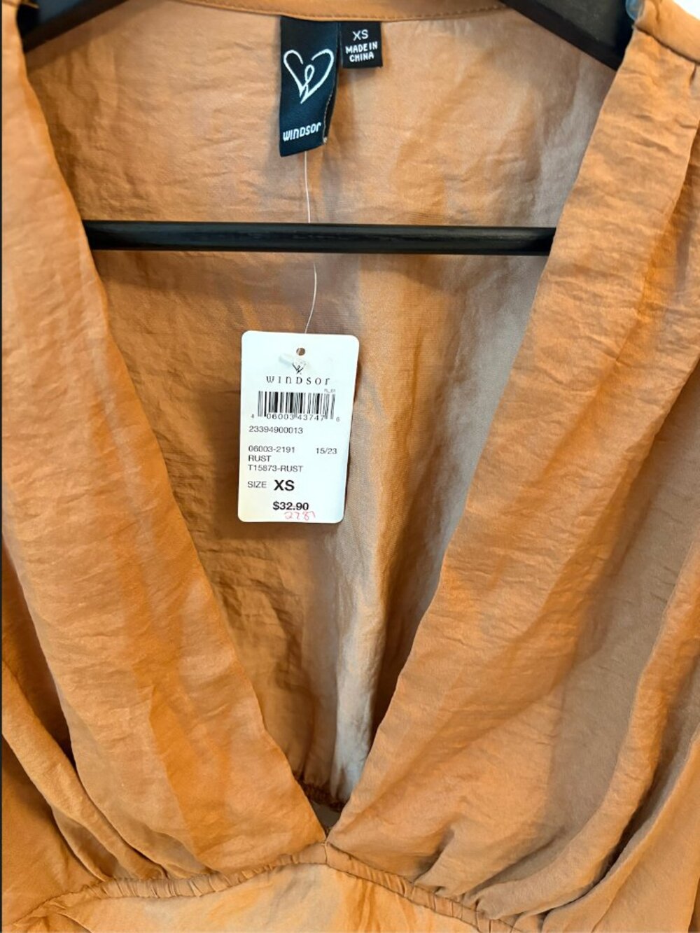 Windsor | Rust Tie-Back Top - Picture 4 of 4